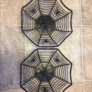 Spider plastic Fruit Baskets | Set of 2